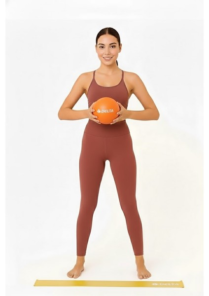 Evde Pilates ve Fitness Için 3’lü Loop Bant ve 20 cm Denge Pilates Topu Seti modelleri