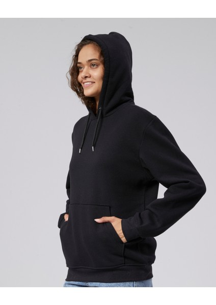 Mooncover Kadın Kapşonlu Kanguru Cepli Sweatshirt – Bordo modelleri
