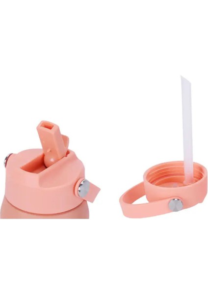 Lil'straw Ocean Whisper Su Yeşili Çelik Çocuk Su Termosu 420 ml modelleri