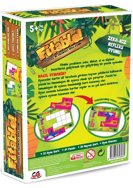 Creati Games Fitable Eğitici Eğlenceli Zeka Oyunu modelleri