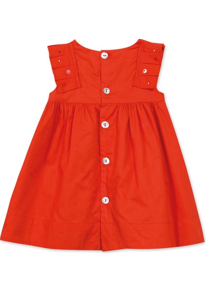 Nar Çiçeği Kolsuz Kız Bebek Elbise fiyatları