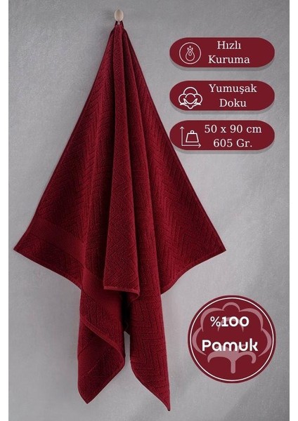 Pamuk Tekli Havlu Jakarlı Karna Premıum Zander - 50 x 90 fırsatları