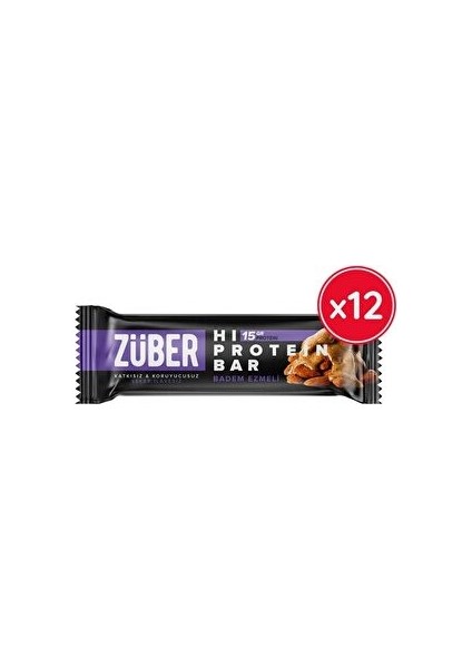 Badem Ezmeli Yüksek Protein Bar 12 x 45 gr fırsatları