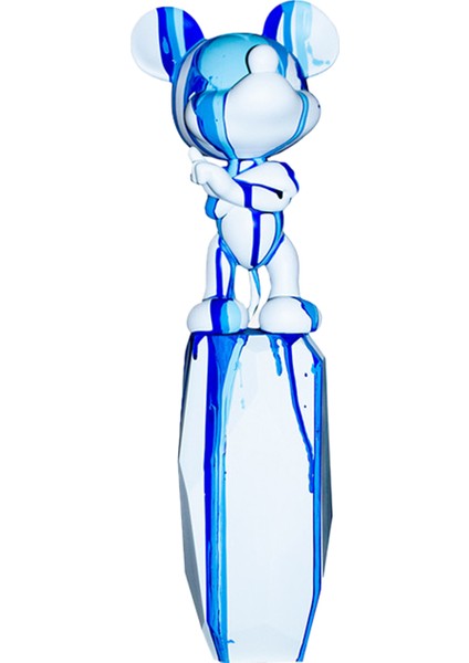 Mickey Flow Mavi Beyaz Heykel