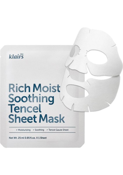Rich Moist Soothing Tencel Sheet Mask Ultra Nemlendirici Maske 25ML