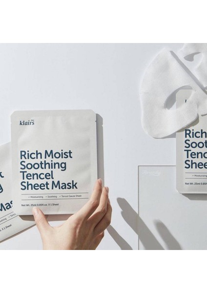 Rich Moist Soothing Tencel Sheet Mask Ultra Nemlendirici Maske 25ML fırsatları