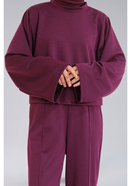 Mevsimlik Crop Pantolon Takım- Mevsimlik Kumaş Crop& Düz Paça Pantolon Kadın Takım indirimleri