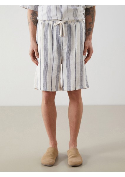 Yeni Sezon Standart Kalıp Çizgili Erkek Şort fiyatları