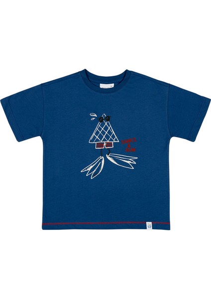 Cool Cone Crew Baskılı Mavi Kısa Kollu Erkek Çocuk T-Shirt