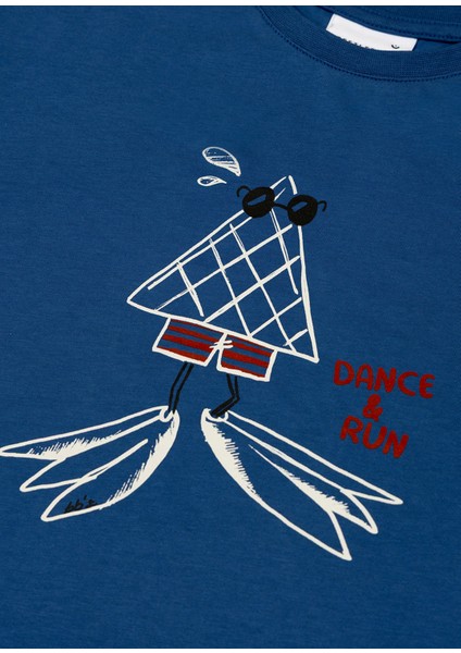 Cool Cone Crew Baskılı Mavi Kısa Kollu Erkek Çocuk T-Shirt fiyatları