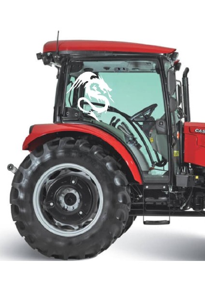 Traktör Ejderha Canavar Cam Sticker Yapışkanlı Motor Tümosan Başak Case Massey Ferguson