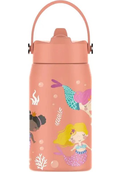 Lil'straw Mermaid Dream Şeftali Çelik Çocuk Su Termosu 420 ml fiyatları
