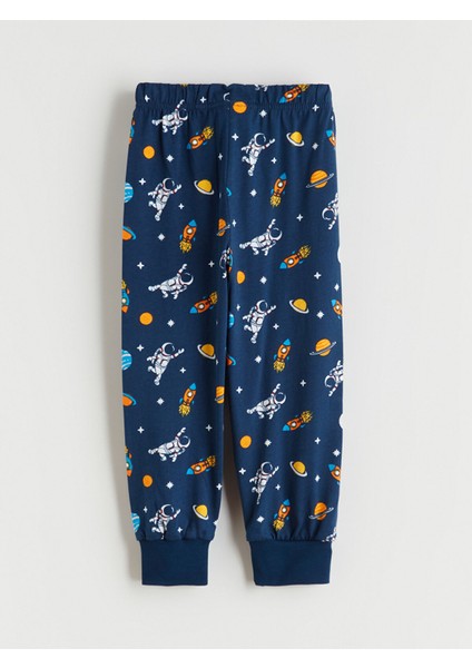 Yeni Sezon Beli Lastikli Erkek Çocuk Pijama Alt 2'li fırsatları