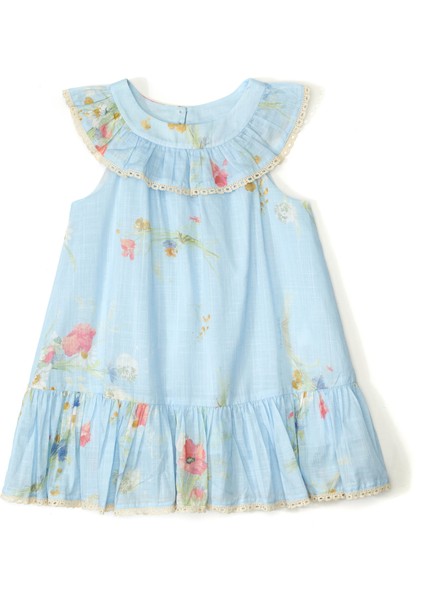 Çok Renkli Kız Çocuk Elbise