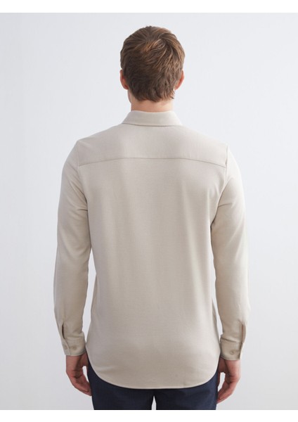 Yeni Sezon Slim Fit Uzun Kollu Erkek Gömlek fırsatları