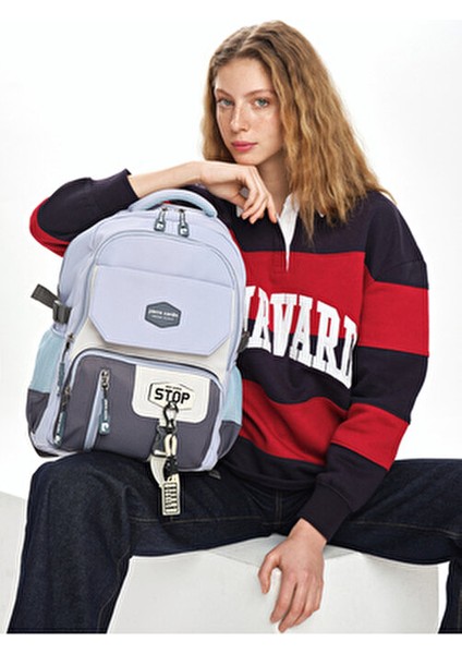 Okul Çantası Suya Dayanıklı Çok Bölmeli Mavi̇ fiyatları