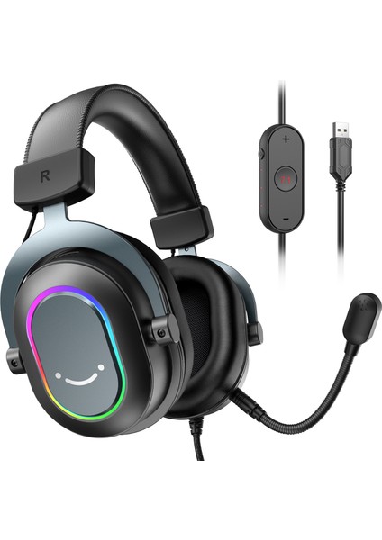 H6 Rgb 7.1 Ampligame Mikrofonlu Oyuncu Kulaklığı fiyatları