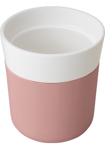 Leo Pembe Porselen Silikon Seyehat Kupası modelleri