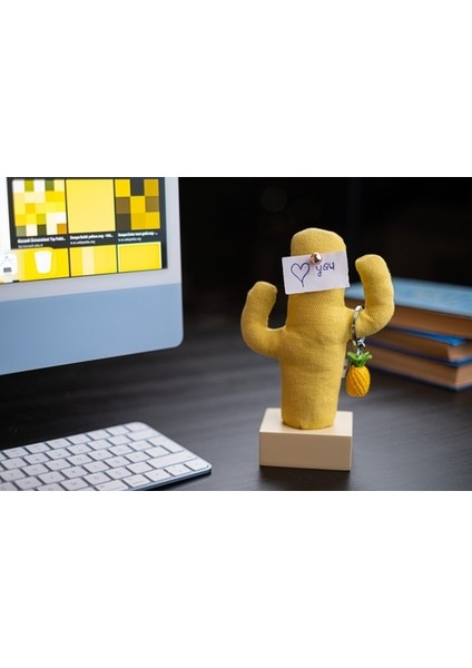 Kayigo Woody Krem Üçlü Ofis Seti - Sarı Cactus fırsatları