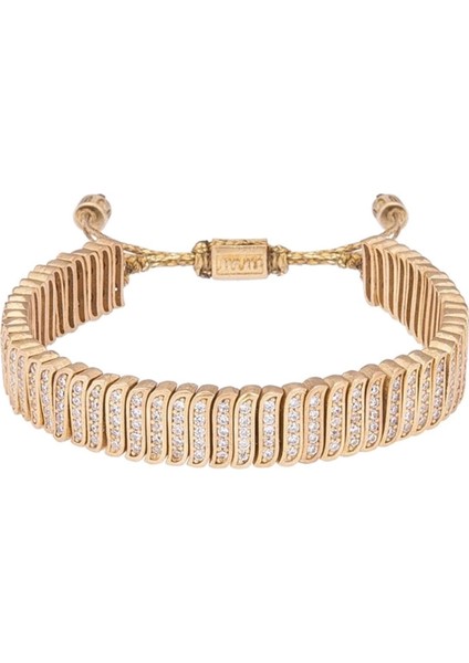 Wavy Stone Bronz El Yapımı Kadın Bileklik