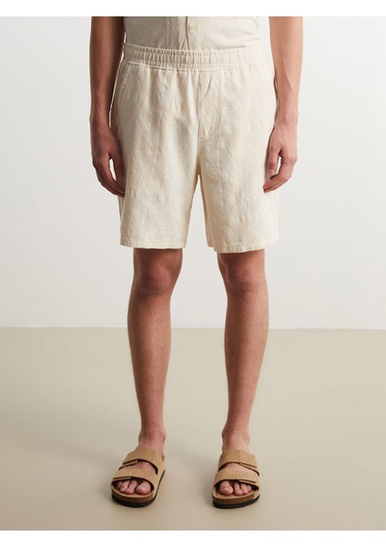 Yeni Sezon Standart Kalıp Armürlü Erkek Şort fiyatları