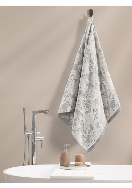 Pamuk Tekli Havlu Jakarlı Karna Eco Batıs - 70 x 140 fiyatları