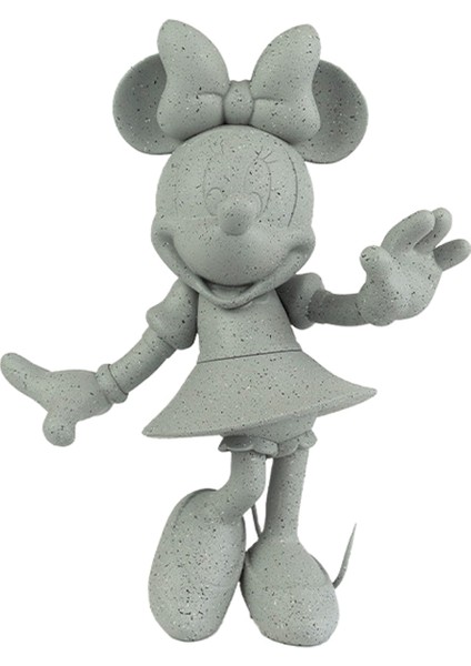 Small Minnie Welcome Granite Gri Heykel
