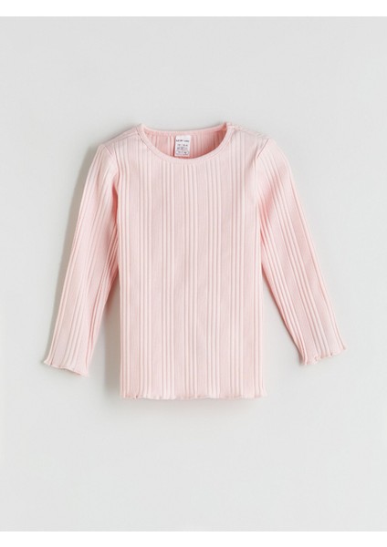 Yeni Sezon Bisiklet Yaka Uzun Kollu Basic Kız Bebek Pijama Takımı fiyatları
