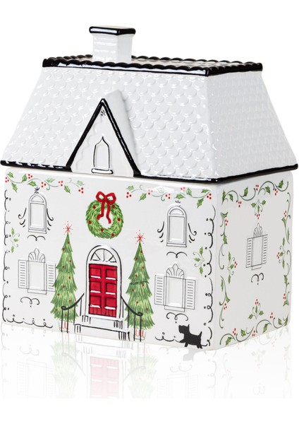 Yılbaşı Kurabiye Kavanozu 21X15X25 cm