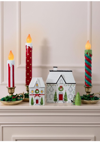 Yılbaşı Kurabiye Kavanozu 21X15X25 cm fırsatları