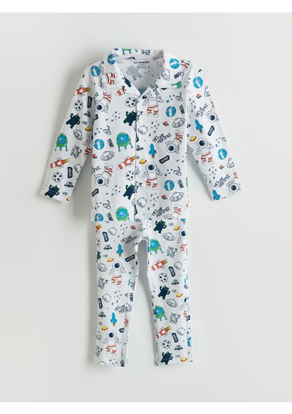 Yeni Sezon Baskılı Erkek Çocuk Pijama Takımı