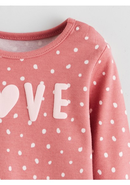 Yeni Sezon Bisiklet Yaka Kız Bebek Pijama Takımı modelleri