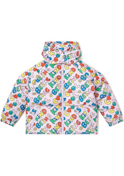 Mor Kız Çocuk Mont