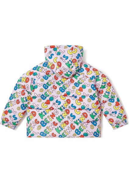 Mor Kız Çocuk Mont modelleri