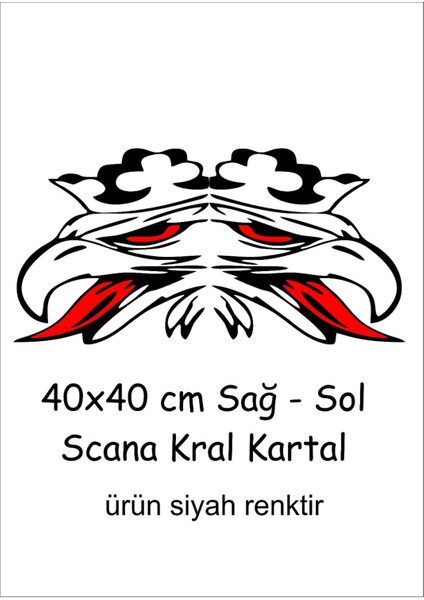Kartal Sticker 40X40CM Sağ-Sol Traktör Kamyon Tır Case Tümosan Massey Erkunt