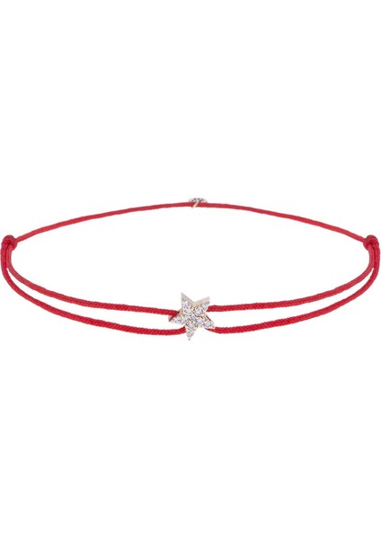 Ston Star 14 Ayar Altın Unisex Ip Bileklik