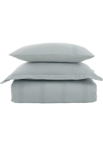 Novel Çelik Gri Battal Boy Nevresim Takımı 220X240 cm