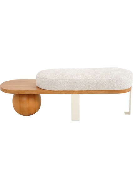 Cilia Meşe Metal Ahşap Bench