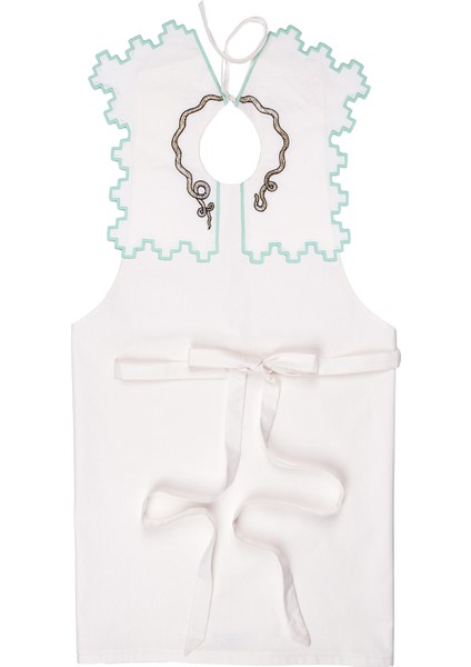 Earth Iı Apron Nakışlı Kız Çocuk Önlük Elbise