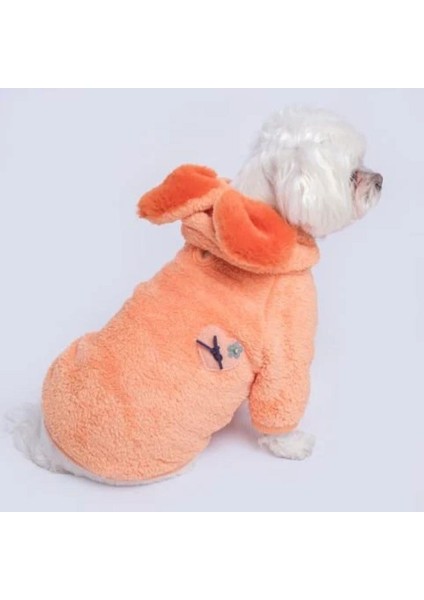 Somon Heart Peluş Küçük Irk Köpek Sweatshirtü (2 Kg-9 kg Arası Köpeklere Uygundur)