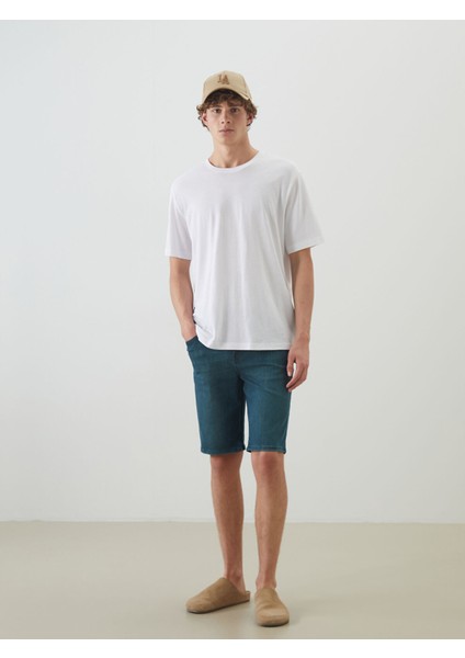 Yeni Sezon Slim Fit Erkek Jean Şort