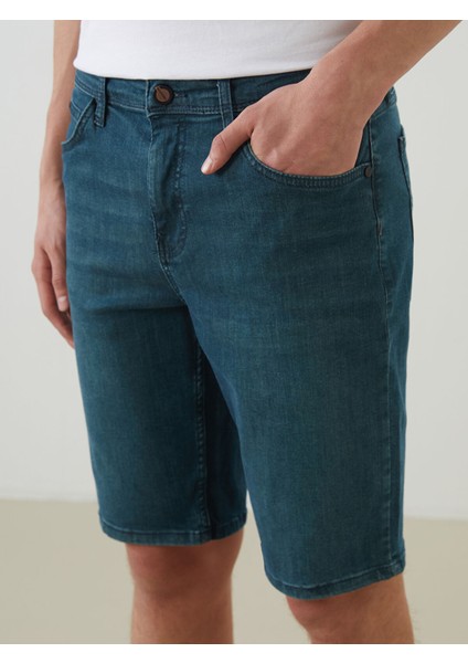 Yeni Sezon Slim Fit Erkek Jean Şort modelleri