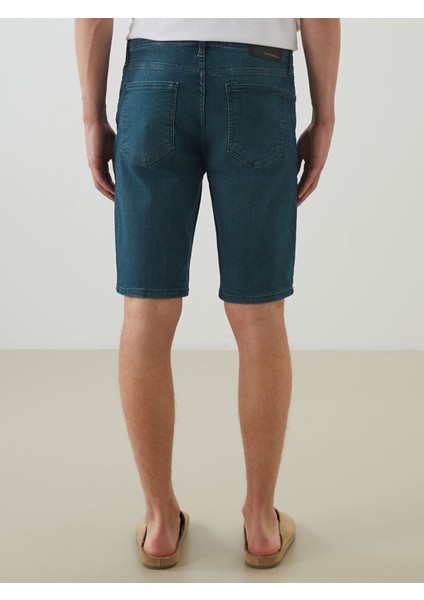 Yeni Sezon Slim Fit Erkek Jean Şort fırsatları