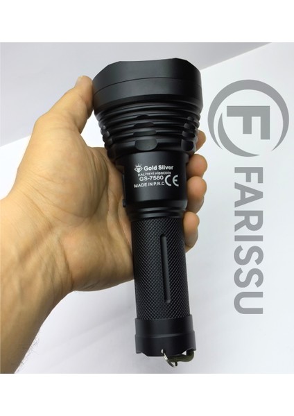 Gold Silver GS-7580 Profesyonel Şarjlı El Feneri - 20W, 1200 Lümen, 6000 Mah Batarya fırsatları