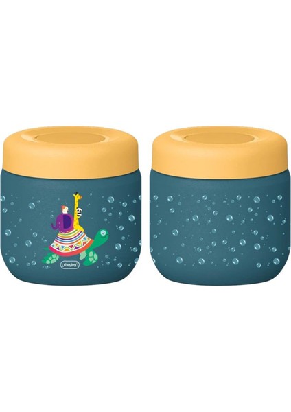 Turtle Voyage Koyu Mavi Çelik Termos Yemek Kabı modelleri