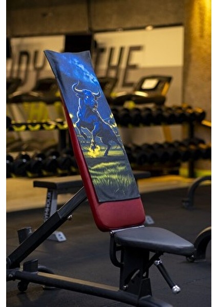 Pamuklu Yeni Nesil Fitness Spor Havlusu - Dijital Baskılı - Hızlı Kuruyan Mikrofiber | Boğa fırsatları