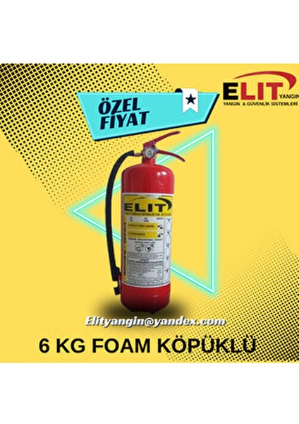 6 kg Foam Köpüklü Yangın Söndürme Tüpü