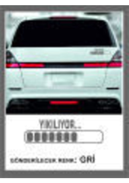 Yıkılıyor Sticker -20X6CM- 1 Adet- Oto Sticker ,traktör Sticker,karavan Sticker,motorsikler Sticker
