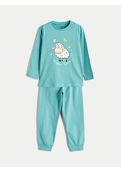 Yeni Sezon Baskılı Erkek Çocuk Pijama Takım