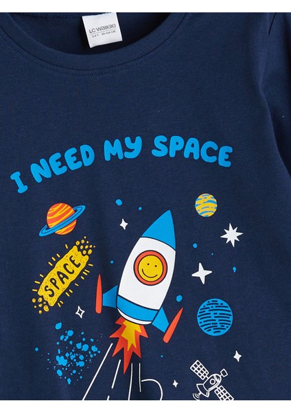 Yeni Sezon Uzun Kollu Baskılı Erkek Çocuk Pijama Takımı modelleri